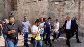 المنتخب السعودي يصل المسجد الأقصى