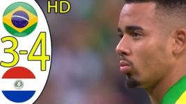 ملخص مباراة البرازيل وباراجواي 4-3 ضربات الترجيح كاملة - كوبا امريكا 2019 HD