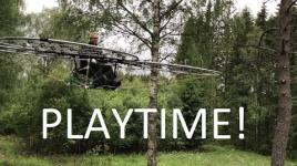 chAIR -Manned drone Part 24 -Playtime! Electric VTOL Axel Borg