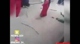 مشاجرة دموية بالاسلحة البيضاء بين رجال ونساء في #مصر