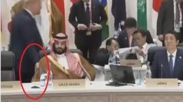ترامب يمازح الأمير محمد بن سلمان.......