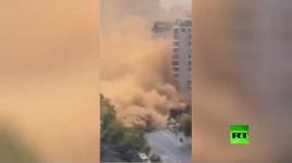 سحابة من الدخان الأصفر تشل حركة المرور في الصين..