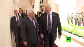 وصول دونالد ترامب إلى مدينة بيت لحم في الضفة الغربية للقاء محمود عباس