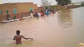 .. فيضانات في السودان تدمر مئات المنازل وتشرد عشرات الالاف