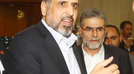 د رمضان عبد الله شلح الأمين العام لحركة الجهاد الإسلامي ونائبه زياد النخالة