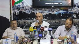 الفصائل الفلسطينية خلال ندوة حوارية حول التطبيع العربي مع الاحتلال الإسرائيلي وخطورته على القضية الفلسطينية والامتين العربية والاسلامية.JPG