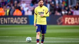 ليونيل ميسي نجم برشلونة الأسباني