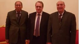 ميخائيل بوغدانوف نائب وزير الخارجية الروسي وعضو المكتب السياسي في الجبهة  الشعبية د. ماهر الطاهر