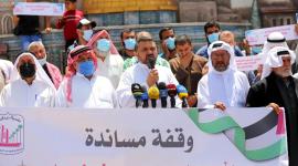 وقفة تضامنية في دير البلح مع أهالي القدس والشيخ جراح