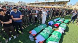 صورة من صلاة الجنازة على الشهداء