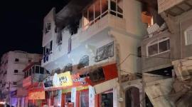 استهداف شقة سكنية في غزة (ارشيفية)