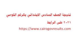 نتيجة الصف السادس الابتدائي بالرقم القومي 2021 على الرابط https://www.cairogovresults.com