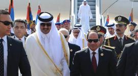 أمير قطر والسيسي
