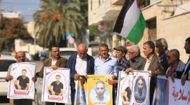 مؤتمر صحفي هام للجنة الأسرى أمام مقر الصليب الأحمر بغزة للتنديد بإعدام الشهيد سامي العمور (10).JPG