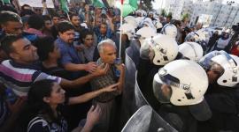 صورة من الاعتداء على مشاركين
