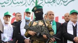 جانب من مشاركة الدكتور محمود الزهار في المسيرة