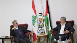 القائدان خالد مشعل وزياد النخالة