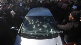 ثار الرصاص الذي اطلقته قوة خاصة للاحتلال خلال اغتيال 3 شبان في مركبة وسط نابلس (4).jpg