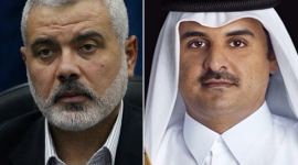 "هنية" يضع أمير قطر في صورة التطورات في القدس والضفة