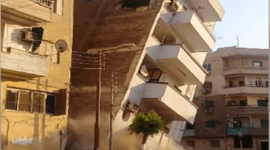 انهيار مبنى.