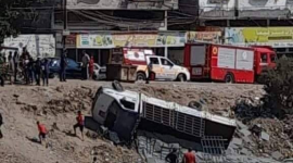 إصابات في حادث سير في شارع 8 بغزة