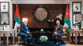 الرئيس عباس و ملك الاردن.