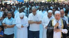الجهاد تقيم خطبة وصلاة الجمعة نصرة للأسرى و دعما للأسير المضرب عن الطعام خليل عواودة امام مقر الصليب الاحمر بمدينة غزة (38).JPG