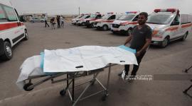 سيارات الإسعاف في غزة باتجاه بيت حانون للمطالبة بحقوق المرضى في العلاج (3).jpg