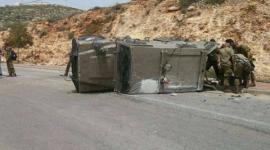 جيش الاحتلال يعلن إصابة عدد من جنوده في إنقلاب جيب قرب الحدود مع غزة