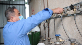 محطة الاكسجين في قطاع غزة