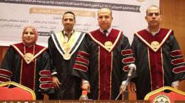 مناقشة أول رسالة ماجستير في جامعة الإسراء