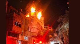 حريق جباليا