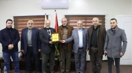 وفد من "الجهاد" يهنئ العميد "أبوبطيجان" بتوليه مدير هيئة المعابر والحدود
