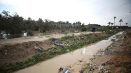 منخفض جوي وفتح السدود في دير البلح ومكان وفاة الشاب اقطيفان (36).JPG