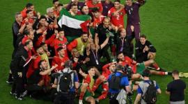 علم فلسطين منتخب المغرب