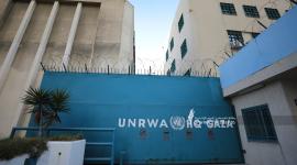 اضراب الأونروا في غزة احتجاجا على عدم تلبية مطالب الموظفين (3).JPG