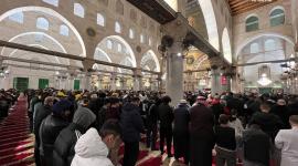 صلاة الفجر في المسجد الأقصى