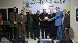 الجهاد الاسلامي برفح تستقبل وفود من فصائلية للتهنئة بنجاح العملية الانتخابية