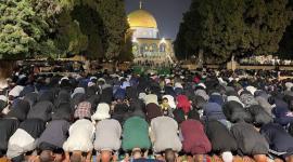 صلاة الفجر في المسجد الاقصى