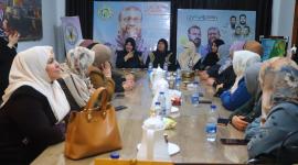  الإطار النسوي للجهاد يستقبل المهنئين باستشهاد الشيخ خضر عدنان
