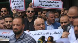 صور من الاعتصام الذي نظمه حراك الصحفيين ضد انتخابات نقابة الصحفيين (5).jpg