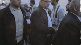 وفد من حماس يعزي شهداء معركة ثأر الاحرار