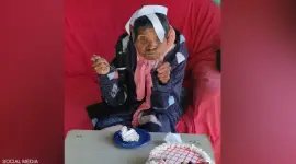 معمرة برازيلية تحتفل بعيد ميلادها 123