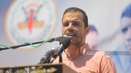 الجهاد الإسلامي تنظم مهرجان أمام مقر الصليب الأحمر في الذكرى الثانية لعملية نفق جلبوع (16).JPG