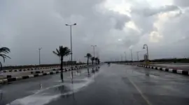 أمطار غزيرة في المدينة المنورة