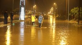 هطول امطار على غزة