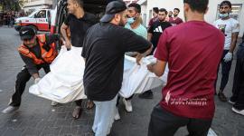 شهداء واصابات لمجمع الشفاء الطبي  مع تواصل القصف الصهيوني على مدينة غزة (6).JPG