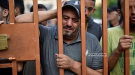 صورة من وداع شهداء خان يونس