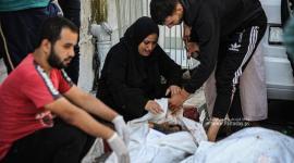 وداع حزين لجثامين مجرزة مستشفى المعمداني بغزة (15).JPG