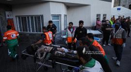 شهداء واصابات لمجمع الشفاء الطبي  مع تواصل القصف الصهيوني على مدينة غزة (5).JPG